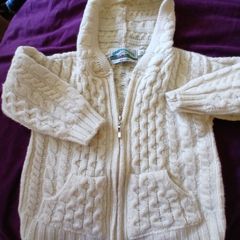 Aran zip up hoodie