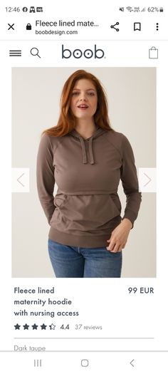 Boob Design Maternity Nursing Breastfeeding Hoodie