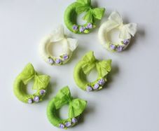 Six small Wreaths, table decor , handmade decor, Easter decor