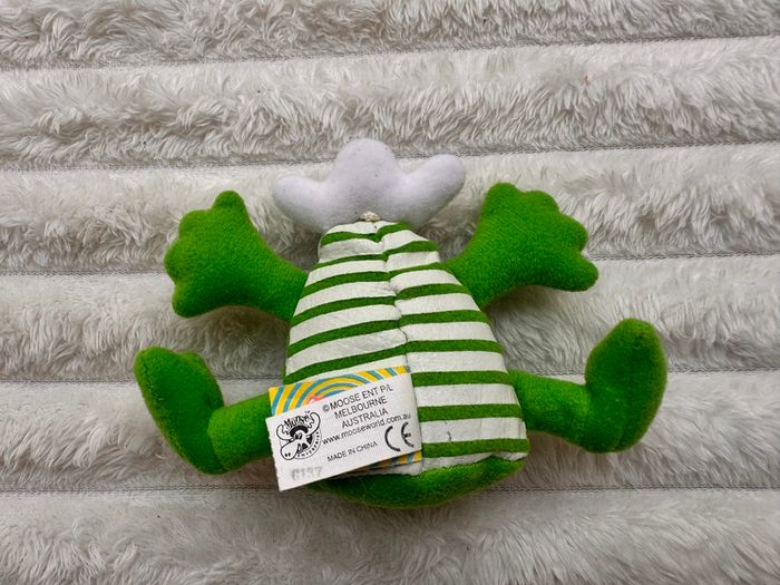Vintage Rare Moose Smelly Bellys Spizza Spearmint Plush approx. 9.5 cm. Used Please see photos