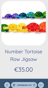 Alphabet puzzle- tortoise row