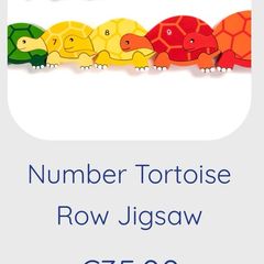 Alphabet puzzle- tortoise row