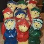 Vintage Christmas Teddy Bear Candle, 1980s Decorative Wax Figure Image 2