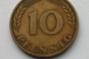 Pfennig coin from West Germany Federal Republic of Germany