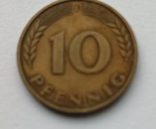 Pfennig coin from West Germany Federal Republic of Germany