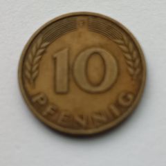 Pfennig coin from West Germany Federal Republic of Germany