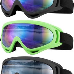 Ski Goggles, Motorcycle Goggles, 3 Pack Snowboard Snow Goggles for Men Women Adult Youth (FREE POSTAGE)