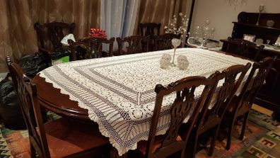 Real Wood 8 Person Dining Table
