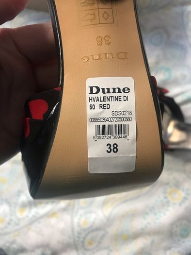 Dune ladies shoes and matching bag, never worn, size UK5