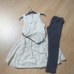 Next Girls Dress & Leggins set