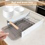 Brand New Extendable Plate Organiser Drawer Telescopic with Drip Tray 42x26x12cm. Image 3