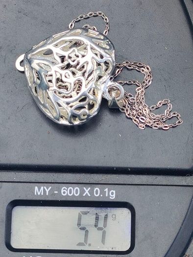 Tree of Life Filigree Sterling silver Love heart pendant set
