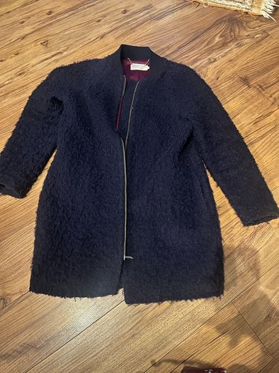 Ted Baker navy teddy coat /M