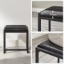 Industrial Dressing Table with Mirror and Stool, Vanity Table with Tri-Fold Mirror, 3 Drawers, Hair Dryer Holder, Makeup Desk Image 7