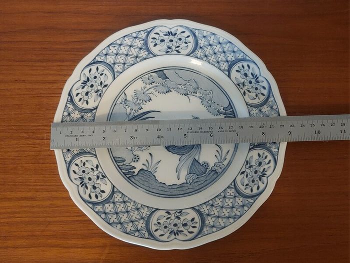 Fabulous Antique Blue and White 9 Inch Breakfast Plate By Furnivals Limited, in the Popular "Old Chelsea" Pattern Circa 1915+