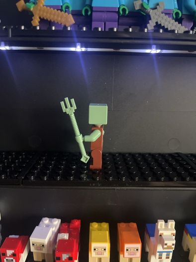 lego Minecraft drowned with a trident