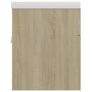 Sink Cabinet with Built-in Basin Sonoma Oak Chipboard Image 9