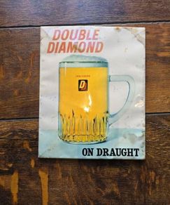 Double Diamond Celluloid Showcard