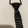 Beautiful black crystal tie necklace Image 5