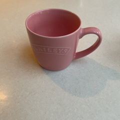 Bailey's pink ceramic mug for tea / coffee