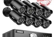 NEW SALE | CCTV Camera System Outdoor, Smart Human/Vehicle Detection, 8 x 2MP Security Bullet Cameras and 3K Lite 8CH Surveillance DVR with 1TB HDD