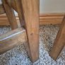 Pair of Vintage Solid Oak School Lab Stools Image 6