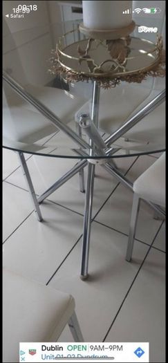 Stunning glass table