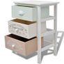French Storage Cabinet 3 Drawers Wood Image 6