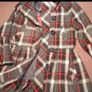 Ckeck coat jacket grey red black white Miss posh size 10 Image 2