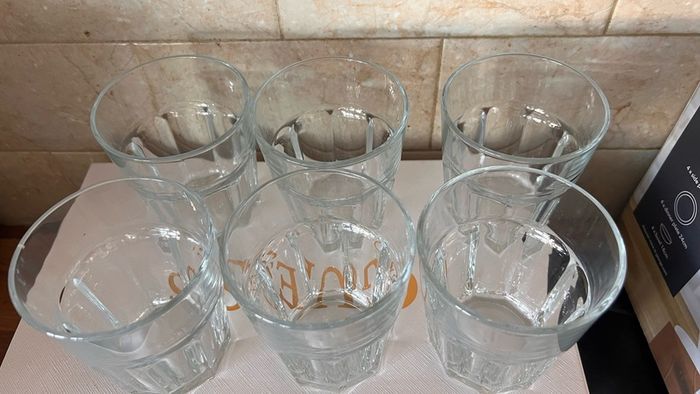 water glasses