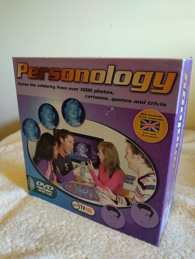 Personology Dvd Trivia Board Game, guess the celebrity,