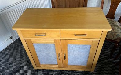 Solid Oak Storage Unit