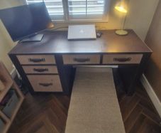 Home Office Desk with 5 Drawers