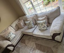 Fabulous L shape couch with matching armchair