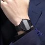 Men's  black ultra thin luxury wrist watch Image 7