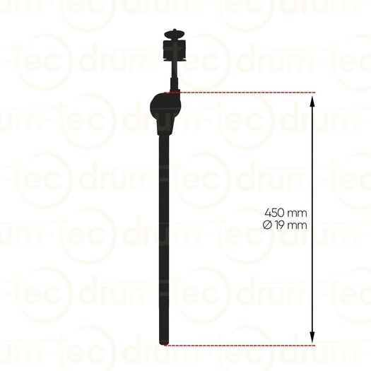 Universal e-drum cymbal arm