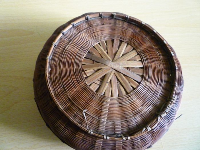 Wooden Napkin Ring holders-set Of 5 Vintage With Storage Box
