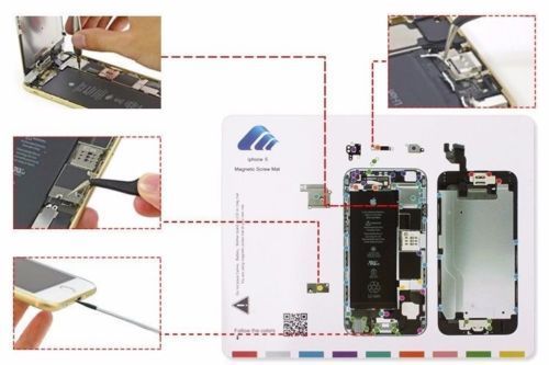 Professional Magnetic Screw Repair work Mat for iPhone 6