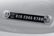 Magnetic Parking Card Phone Number Card Plate Car Sticker for Ford Focus 2 3 Fiesta Mondeo Tuga Toyota Corolla rav4 Accessories