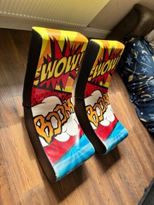 two gaming chairs