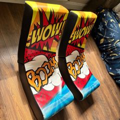 two gaming chairs