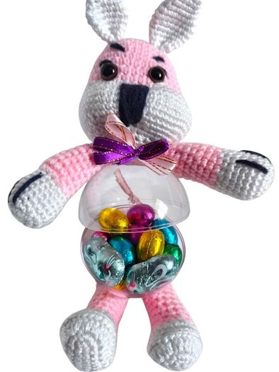 Handmade Crochet Easter Bunny Kids Gift Personalised Easter Bunny Toy