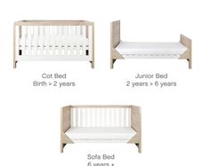 Cot Bed - Tutti Bambini Modena White Oak