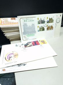 100 Vintage British First Day Covers Royal Mail Stamp Collection 1960s to 1990s