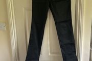 Black satin trousers