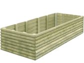 Garden Raised Bed 206x100x48 cm Impregnated Pinewood