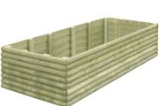 Garden Raised Bed 206x100x48 cm Impregnated Pinewood