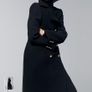Zara Classic navy military wool coat Image 7