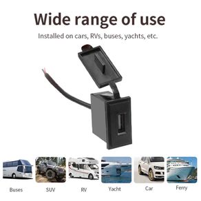 Mini Usb Charger Socket 2.4A 12v For Motorcycle Auto Truck ATV Boat Car RV Bus Waterproof Power Adapter Outlet For All Phones