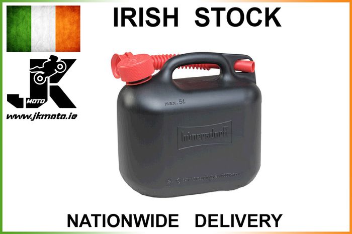 Fuel Container Jerry Can 5l Black With Childproof Top